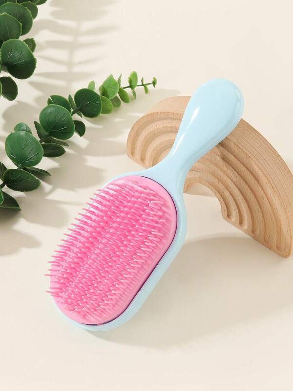 2-In-1 Detangling Hair Brush, Suitable For Straightening And Curling Dry Or Wet Hair,Hair Brush,Slick Back Brush,Styling Brush,Curly Hair Brush,Edge Brush,Hair Comb,Brush Hair,Hair Brush Set,Comb Hair,Comb For Curls,Detangling Brush,Hair Brush For Women,Hair,Travel,Hair Products,Hair Tools,Hair Stuff,Barber,Barber Accessories,Barbershop,Hairdressing Equipment