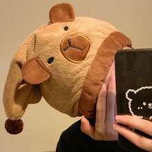 Gorro para secar el cabello de capibara, gorro de toalla para el cabello de secado rápido, gorro de conejillo de indias de agua, gorro de baño, gorro de toalla, gorro para el cabello súper absorción - A4 - Ver 3