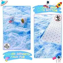 Noahas Ultra Soft 4.5cm Velvet Bedroom Rugs Kids Room Carpet Modern Shaggy Area Rugs Home Decor 2.6' X 5.3', Gray(6' x 4' (Rectangular) Azul) - Tipo 20 - Ver 5