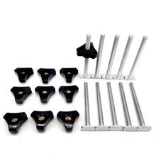 براغي T M8، صواميل M8، سبيكة ألومنيوم، ملحقات تثبيت عالمية من نوع T-Groove 30/45، يمكن استخدامها لمسارات الخشب والمعالجة المعدنية لقوالب الألومنيوم، مناسبة جدًا لمشاريع DIY - فضي - مشاهدة 6