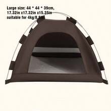 猫帐篷，猫窝，便携式小型猫帐篷，宠物狗屋，可折叠软垫小型动物屋，室内/室外通用，四季皆宜，猫窝，室内小型狗床帐篷，户外便携式防水宠物帐篷 - 彩色 - 查看 12