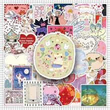 50 pezzi Adesivi da favola, adesivi principessa, adesivi a forma di cuore, adesivi romantici, adesivi graffiti, adesivi estetici, adesivi in vinile impermeabili per laptop, telefono, auto, skateboard, borracce, scrapbooking, computer, diario