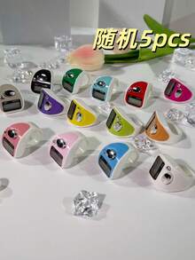 Portable LED Finger Counter, Ring Counter, Fresh Color Counter, Electronic Rosary Prayer Counter, Stylish Lightweight Bicolor Counter, Multi-Color Options, Suitable For Indoor/Outdoor Counting, Prayer Counting, Sports Counting, Holiday Gifts, Etc. - Multicolor - View 20