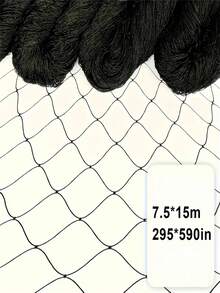 1pc Heavy Duty Anti-Bird Netting (7.5m X 15m), Suitable For Chicken Coops, Plants And Vegetables - Durable PVC Mesh Fabric, Enhances Animal Habitat Protection, Reusable Outdoor Poultry Netting, Anti-Bird, Anti-Deer, Anti-Squirrel, Garden Bird Netting, Garden Safety Net, Stylish Mesh Design, Sturdy And Durable