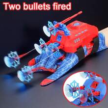 Spider Launcher Toy, Shoots Double Bullets, Spider Web Suction Cup Soft Bullets, Spider Gloves, Hero Role Play Props, Children Wear On Arm, Interactive Game, Boys' Holiday Party Gift - Multicolor - View 2