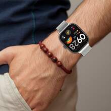 Pulseira de Substituição de Metal Compatível com Xiaomi Mi Band 8 Pro/9 Pro, Pulseira Magnética de Aço Inoxidável para Redmi Watch 4/5, Acessórios de Smartwatch