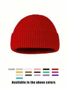 1pc Pineapple Knit Beanie Hat, Unisex, Y2K Style, Outdoor Windproof Warm Knitted Cap, Casual Versatile Winter Cold Weather Hat Suitable For Daily Commute,Summer,Beach - Knitted Hat - View 35