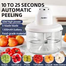 1 多功能可充电五刃电动自动搅拌水果削皮器，葡萄削皮器，全自动家用电动水果削皮器，葡萄削皮器，手持式蔬菜和苹果削皮器，耐用的其他材料结构，家用厨房小工具，水果削皮工具 | 功能性装饰 | 手动操作，厨房削皮器，圣诞节的好帮手 - 彩色 - 查看 7
