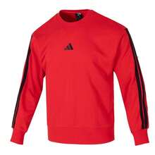Adidas Sudadera de cuello redondo acanalada casual y deportiva de corte regular para hombre, Moda JE6373