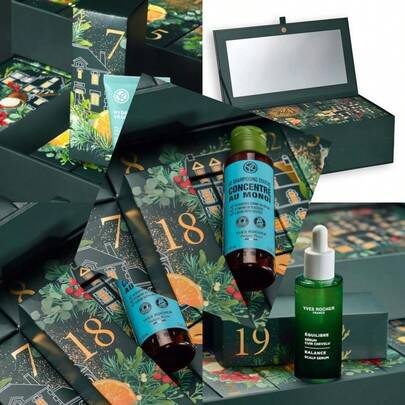 Yves Rocher Premium Advent Calendar 2025 Christmas Collection 24 Limited Edition Beauty Surprises for Skincare Makeup Hair Body Ideal Holiday Countdown Gift Box for Everyday Luxury and Self-Care