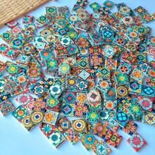 150g/300g Per Pack Colorful Mosaic Glass Decoration Pieces, Suitable For DIY Projects, Living Room, Kitchen, Bathroom, Home Decor, Art & Craft Wall/Floor Decoration, DIY Craft Material - New Hot-selling Item - View 2