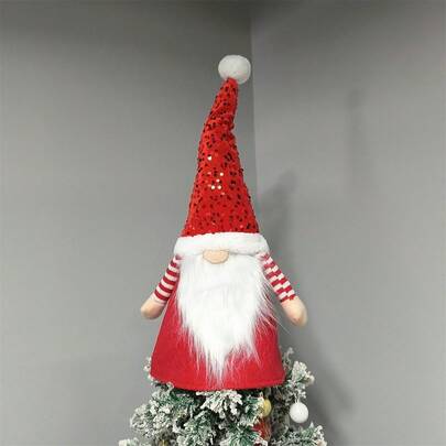 Christmas Gnome Tree Topper Rustic Gnome Treetop Decoration Holiday Supplies For Home Christmas Decorations Home Christmas Gifts Christmas Decor