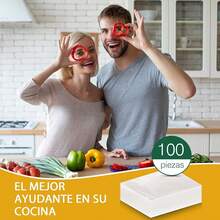 SANGKEE Bolsas de Vacío para Alimentos, 25 x 17, 100pcs, PA+PE, Resistentes al Desgarro, Sin BPA, Compatibles con la Mayoría deáquinas de Sellado al Vacío - 25x17cm - Ver 6