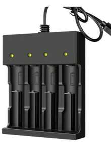Cargador de pilas AAA y AA PC070, equipo recargador múltiple, acepta pilas doble A y triple A, luces indicadoras y protección contra sobrecarga, recomendado para cámaras, controles y dispositivos electrónicos. - No - Ver 3