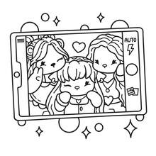 (92pages/228g)Cozy K-Pop: Cute Coloring Book For Adults And Teens Celebrating The Worldwide Music Sensation (Cozy Coloring Books), Bold Lines And Easy-To-Color Spaces, Making It Perfect For Beginners, Teens, And Adults. - Multicolor - View 4