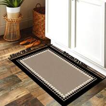 1pc Silicone Kitchen Mat, Vintage Linen Texture Pattern, Anti-Fatigue, Soft & Comfortable, Anti-Slip & Anti-Fall, Quick Drying, Durable, Suitable For Kitchen, Dining Room, Entrance, Laundry Room, Hallway, Bathroom, Study And More - Multicolor - View 14