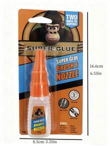 Pegamento fuerte y multifuncional, viene con un cepillo para aplicación y dispensación. Pegamento para uñas de secado rápido, adecuado para plástico, metal, cerámica, vidrio, acrílico, madera, pegamento para manualidades DIY, resistente a altas temperaturas, reparación de calzado, multifuncional