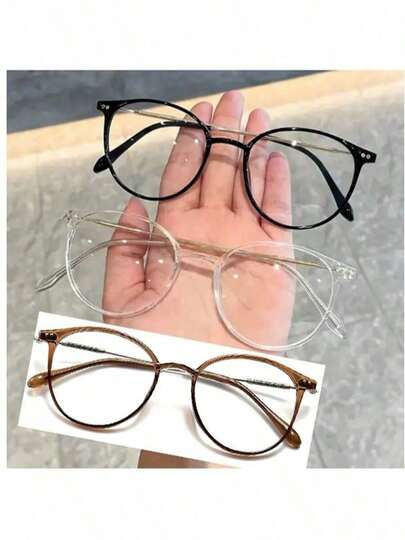 1 Kính thời trang kiểu dáng đơn giản thích hợp sử dụng hàng ngày Phụ kiện kính trong suốt