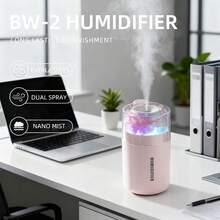 1pc Mini Humidifier, Aroma Diffuser, USB Car Aroma System, Humidifier For Room,Cool Mist,Cute Desktop Decor With Mood Light, Help Improve Air Quality And Sleep For Home, Office, Living Room, Kitchen, Bathroom,Humidify Air, Keep Fresh, And Relax Body And Mind(USB Powered Usage) - White - View 10