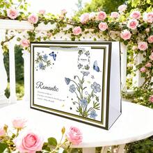 1-6个复古奢华休闲法式时尚横款礼品袋，ins风手提袋，生日礼品袋，高端礼品包装手提袋 - 彩色 - 查看 6