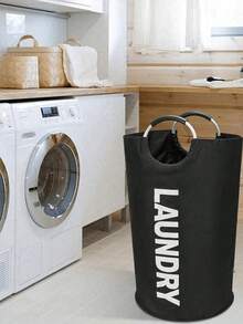 Clothes Basket, Laundry Basket, Gift Basket, Dirty Clothes Basket, Dirty Clothes Hamper, Storage Box, Storage Basket, Organizing Basket, Foldable, Portable And Space-Saving, Soft, Durable And Sturdy, With Handles - Random Styles - View 5