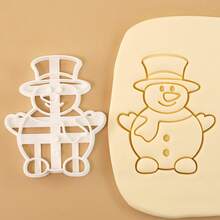 1 Stück Weihnachtsmann Schneeflocke Weihnachtsbaum Prägewerkzeug Fondant Backen Ausstechform