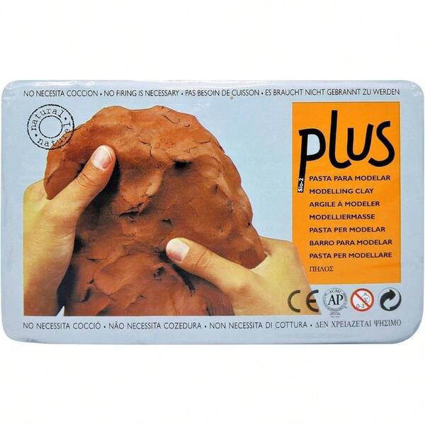 Plus Clay Natural Self - Hardening Clay Terra Cotta 2.2 pounds