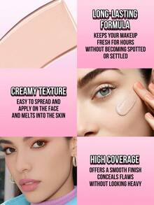 MISSLYN 1pc Made To Stay Water-Resistant Foundation,High Coverage Cream Foundation,Long-Lasting Smudge-Proof Makeup,Even Skin Tone With Nourishing Creamy Texture For Daily Wear,Party & Y2K Looks,Brand Beauty Cosmetic - #111 - View 4