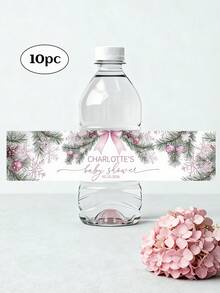 Custom Photo Water Bottle Label-38 Styles,10pcs Personalized Celebration Tags,Personalized DIY Bottle Water Waist Seal Stickers,Personalized Water Bottle Labels For Wedding, Birthday, Baptism , Wedding Thank You Stickers,Christmas Water Bottle Labels Waterproof - Christmas Party Decoration - Holiday Party Decor,For Housewarming,Chic Design - Multicolor - View 50