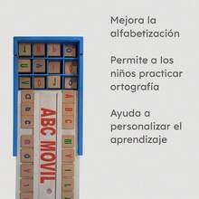 Abecedario Didáctico Montessori con Letras de Colores / Aprendizaje Divertido /Juego Montessori de Abecedario de Madera Reconocimiento de Letras / Letras Móviles de Colores Montessori Juego Educativo de Abecedario/ Set de Letras de Colores con Caja de Madera  Abecedario Educativo / Abecedario Didáctico de Madera para Aprender a Leer y Formar Palabras / Letras Móviles Montessori  Estimula el Lenguaje y la Concentración / Juego Educativo de Abecedario para Niños de 3 a 7 Años - Multicolor - Ver 2