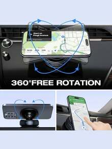 1 Giá đỡ điện thoại trên ô tô từ tính có thể điều chỉnh - Chắc chắn, nhiều góc, phù hợp với nhiều kích cỡ điện thoại thông minh, xoay 360° không giới hạn, cốc hút ổn định, không cần keo dán, Giá đỡ điện thoại thông minh | Giá đỡ cốc hút | Giá đỡ điện thoại chống nước - Nhiều màu - Xem 6