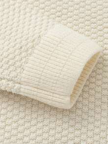 Balabala Tween Girl Girls Embroidered Knit Sweater, Winter Pullover, Modern Chinese Style - White Tone - View 5