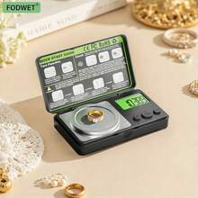 100g/0.001g High Precision Electronic Jewelry Scale With Tare Function, Unit Conversion And One-Key Zero Reset - Tweezers, Weighing Sensor And Platform - Portable Jewelry, Gold Accessories, Handcraft Lab Scale (Batteries Not Included), User-Friendly Interface, Sturdy Construction. If Not Accurate Before Use, Please Calibrate With The Included Calibration Weight. - Multicolor - View 9