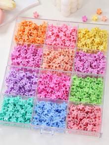 100pcs/Pack Colorful Mini BB Hair Clips, Random Colors, Fashion, Simple & Cute Hair Accessories For Girls, Suitable For Daily Use - Multicolor - View 6