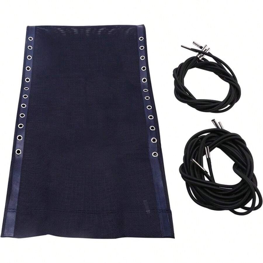 Lounger Mesh Replacement Fabric With Rope, Foldable Patch For Garden, Pool And Lawn - Navy Blue - View 1