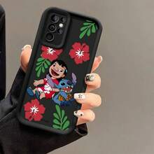 Miniso Phone Case With Lilo & Stitch From Disney's Lilo & Stitch Print, Featuring Hawaiian Hibiscus Flowers & Tropical Plants, Lilo In Hawaiian Outfit & Stitch With Ukulele For Samsung Galaxy S25 Ultra/S25 Plus/S25/ Galaxy S24 Ultra/S24 Plus/S24/S24 FE/S23 Ultra/S23 FE/S22Ultra/S22 Plus/S22/S21 Ultra/S21 Plus/S21/S21 FE/A13/A14/A15/A16/A17/A33/A34/A35/A36/A52/A53/A54/Galaxy Note20Ultra/Galaxy Note20,Galaxy S25 Case,Galaxy S25 Case,Galaxy S25 Ultra Case Plus Stocking Stuffers,The Girlfriend,The Chosen,Early Fall Fashion. - 酒紅色 - 查看 2