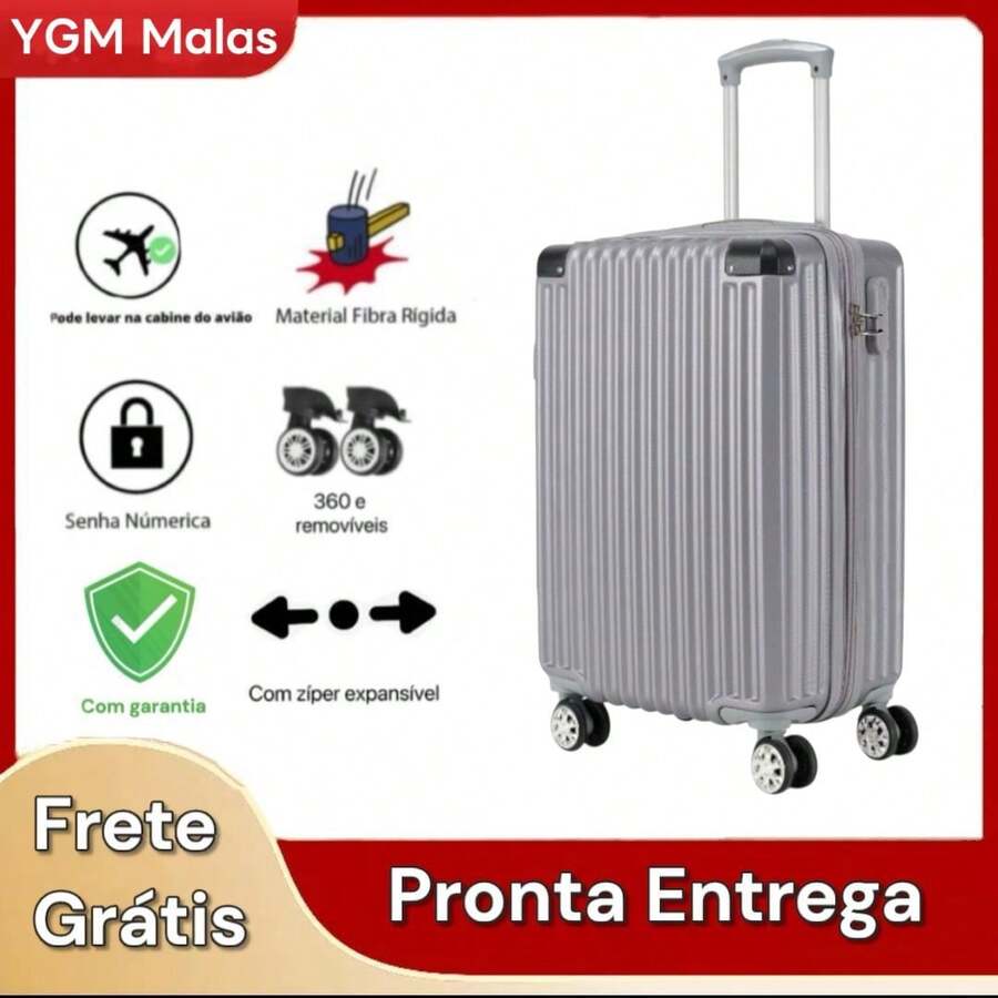 Standard ANAC Carry-On Suitcase 10KG 55x35x25cm Carry-On Suitcase With Zipper, Expandable, Removable Wheels, Carry-On Luggage, Can Be Taken Into The Airplane Cabin - 明亮 - 查看 1