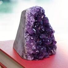 A Single Amethyst Cluster, With Its Pure Luster, Makes A Perfect Home Decoration And A Unique Holiday Gift. (Natural Stone May Have Natural Cracks And Grooves; This Is Normal.) - Purple - View 17