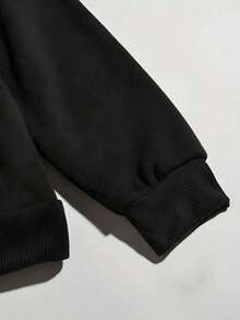 christmas Día de Todos los Santos Sudadera con capucha de otoño e invierno para hombre con un patrón de impresión de texto de bolsillo cómodo y agradable para la piel, adecuada para el hogar al aire libre, etc. - Negro - Ver 6