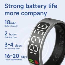 NEUE 2025 Bildschirmsteuerung Smartring, IP68 wasserdicht, Zeitanzeige, Schrittzähler, Akkuanzeige, Kurzvideo-Steuerung, Surfen im Internet, Fotosteuerung, extrem lange Akkulaufzeit, schlichtes Design, immer zuhause dabei