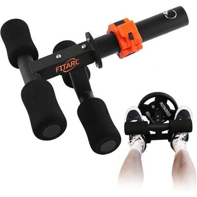 Tib Bar, Tibialis Trainer, Tibia Dorsi Calf Raise, Knees Over Toes Equipment Strengthening CalvesShinsAnkles, Fits 1 Or 2 Weight Plates