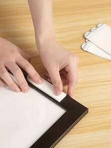 12pcs Damage-Free Frame Fasteners, Double-Sided Hook & Loop Design, Easy To Install And Remove, Suitable For Remote Controls, Frames, Sockets, Etc.