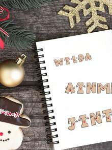 12/24/36/48 ملصق شخصي مخصص باسم - خط كرتوني لعيد الميلاد - ملصقات كمبيوتر محمول شخصية ملونة ومتنوعة، ملصقات زجاجة مياه باسم شخصي - مناسبة لهدايا العطلات، الديكورات اليومية، ملصقات الدفتر، ديكورات أكياس تغليف الحلوى، لوازم المدرسة، العودة إلى المدرسة، ديكور المنزل، ديكور عيد الميلاد، هدايا عيد الميلاد، صناديق هدايا عيد الميلاد الفاخرة، ملصقات هدايا عيد الميلاد، هدايا مثالية للأم، الأب، الصديق، العائلة، الأصدقاء