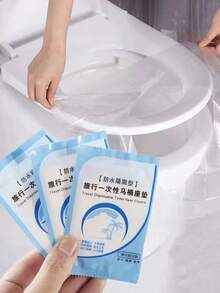 Disposable Travel Toilet Seat Cover Portable Travel Business Toilet Mat Waterproof Portable Toilet Paper Mat Travel Essential