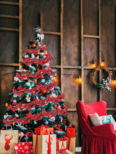 2PCS Christmas Berry Wreath 190 Cm /74.8 In Decorative Artificial Wreath Indoor Outdoor Garden Door Fireplace Flexible Decoration Winter Christmas Holiday New Year Decoration Garden Front Door Home Wall Windowsill Decoration Winter Christmas Holiday New Year Decoration (Red Berries)