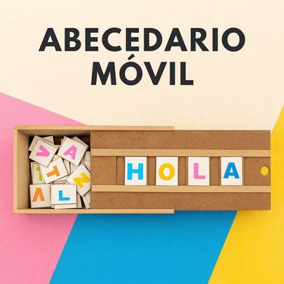 Abecedario Móvil Montessori de Madera Didáctico para Aprender Letras 140 pz/ Juego Educativo Montessori de Letras Móviles Aprendizaje del Abecedario/ Set Montessori de Letras Móviles para Aprender a Escribir y Leer/ Abecedario Didáctico Colorido para Niños Aprende Jugando/ Juego de Letras Montessori Multicolor Estimula la Lectura y Escritura/ Abecedario Montessori con Letras Coloridas Ideal para Preescolar/ Juego Educativo de Abecedario para Niños de 3 a 7 Años Método Montessori/ Juego de Aprendizaje del Abecedario Ideal para Primeras Letras/ Abecedario Educativo Montessori Desarrollo del Lenguaje y Lectoescritura