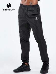 HOTSUIT 男士桑拿裤，增强吸汗排湿效果，是跑步训练和减肥的理想选择 - 黑色 - 查看 1