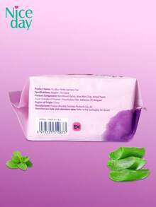 Niceday 46pcs (20pcs/6.1in + 10pcs/9.6in + 16pcs/11.2in) Aloe Vera Sanitary Pads, Aloe Vera Liners, Daily Use Ultra-Thin Menstrual Pads, Night Use Super Soft Period Care Pads, Breathable And Dry, No Irritation, Prevent Leakage For Heavy Flow - 46pcs(20pcs/155mm+10pcs/245mm+16pcs/285mm) - View 7