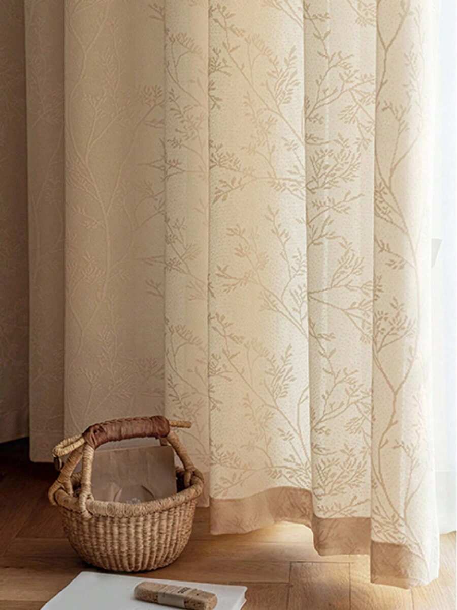 1 Rèm vải lanh mỏng - Phong cách vải lanh Nhật Bản, Thiết kế dạng túi, Phù hợp cho phòng khách và phòng ngủ - Rèm trong suốt và lọc sáng, Rèm phòng khách - Nhiều màu - Xem 1