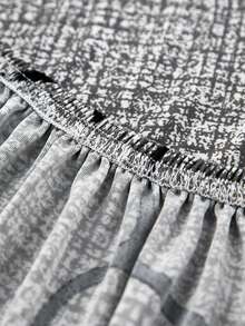 1件装防滑弹力装饰牛奶丝面料沙发座垫套，花卉印花保护套，宠物防污防脏，适用于A型/1/2/3/4人沙发/贵妃椅沙发，四季通用 - 仔蓮-笠套款 - 查看 7